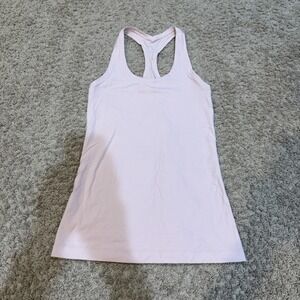 Lululemon Tank Top Womens 6 Pink Racerback Built In Bra Athletic Yoga Running